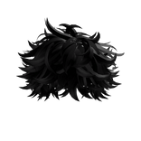 Black Messy Soft Hair