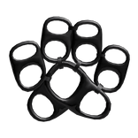 Black Metal Emo Alt Soda Tab Paw Hair Clip