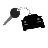 Black Miata Keychain