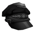 Black Military Cap