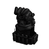 Black Military Helmet w Scarf, Mask And Vest