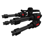 Black Military Mecha Waist Guns