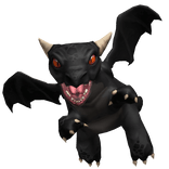 Black Mini Dragon Fantasy Shoulder Pet