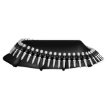 black mini skirt with bullet belt blush 3.0