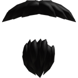 Black Moustache & Goatee