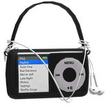 Black MP3 Shoulder Bag