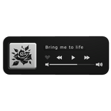 Black Music Player Display 1 (Shoulder)