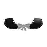 ♰ black n white cute little school collar 3.0