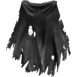 Black Old Torn Ripped Traveler Cape V2