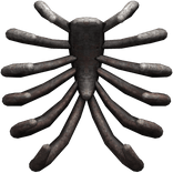 Black Open Exposed Ribcage