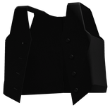 Black Open Suit Vest