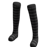 Black | Leg Warmers Thigh High Socks