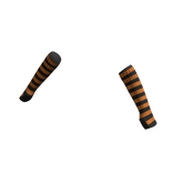 Black Orange | Arm Warmers Sleeves Fingerless