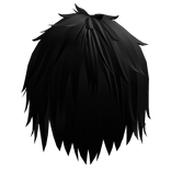 black overgrown messy vkei hairstyle ⭑ 