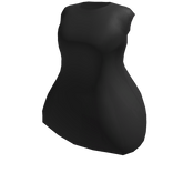 Black Oversized Chibi Doll T-Shirt 1/3