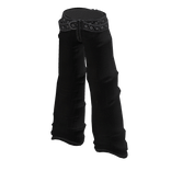 black oversized pants