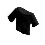 Black Oversized Tucked T-Shirt