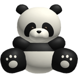 Black Panda Bear Plushie