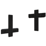 black parallel crosses