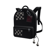 Black Patchwork Backpack - 1.0