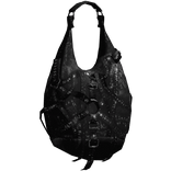 Black Pierced Archive Handheld Bag