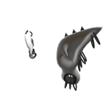 Black pierced elf ears