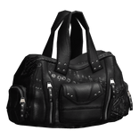 Black Pierced Luxury Handheld Bag