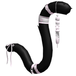 Black Pink Cute Medic Nurse Cat Tail