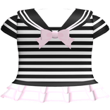 ♡ : black + pink cutecore sailor top and skirt