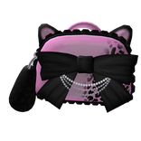 ♡ black pink kitty bag