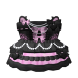 ♡ black pink kitty dress