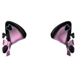 ♡ black pink kitty ears