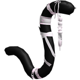 Black Pink Medic Nurse Cat Tail