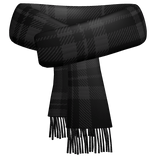 Black Plaid Scarf