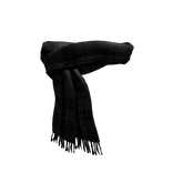 Black Plaid Scarf