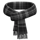 Black Plaid Scarf