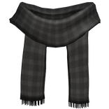 Black Plaid Scarf