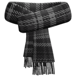 Black Plaid Scarf