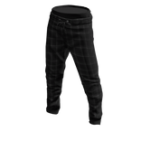 Black Plaid Sweatpants