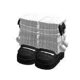 Black Platform Leg Warmers w/ Bows