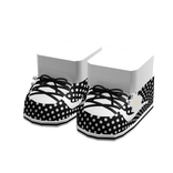 ♡ ꒰ black polka dots sneakers with socks 