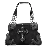 Black Print Cross Bag 2000s Y2K
