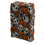Black Pumpkin & Skull Halloween Pants