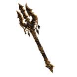 Black Pumpkin Trident Halloween