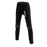 Black Purple Hood Jeans