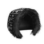 Black Quataun Fur Hood