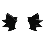 Black Rabbit Cheek Fluff