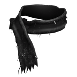 Black Ratty Grunge Neck Scarf