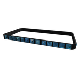 black rave blue gem leather studded belt 1.0