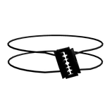(っ҂ཀ•)っ black razor blade eyepatch 